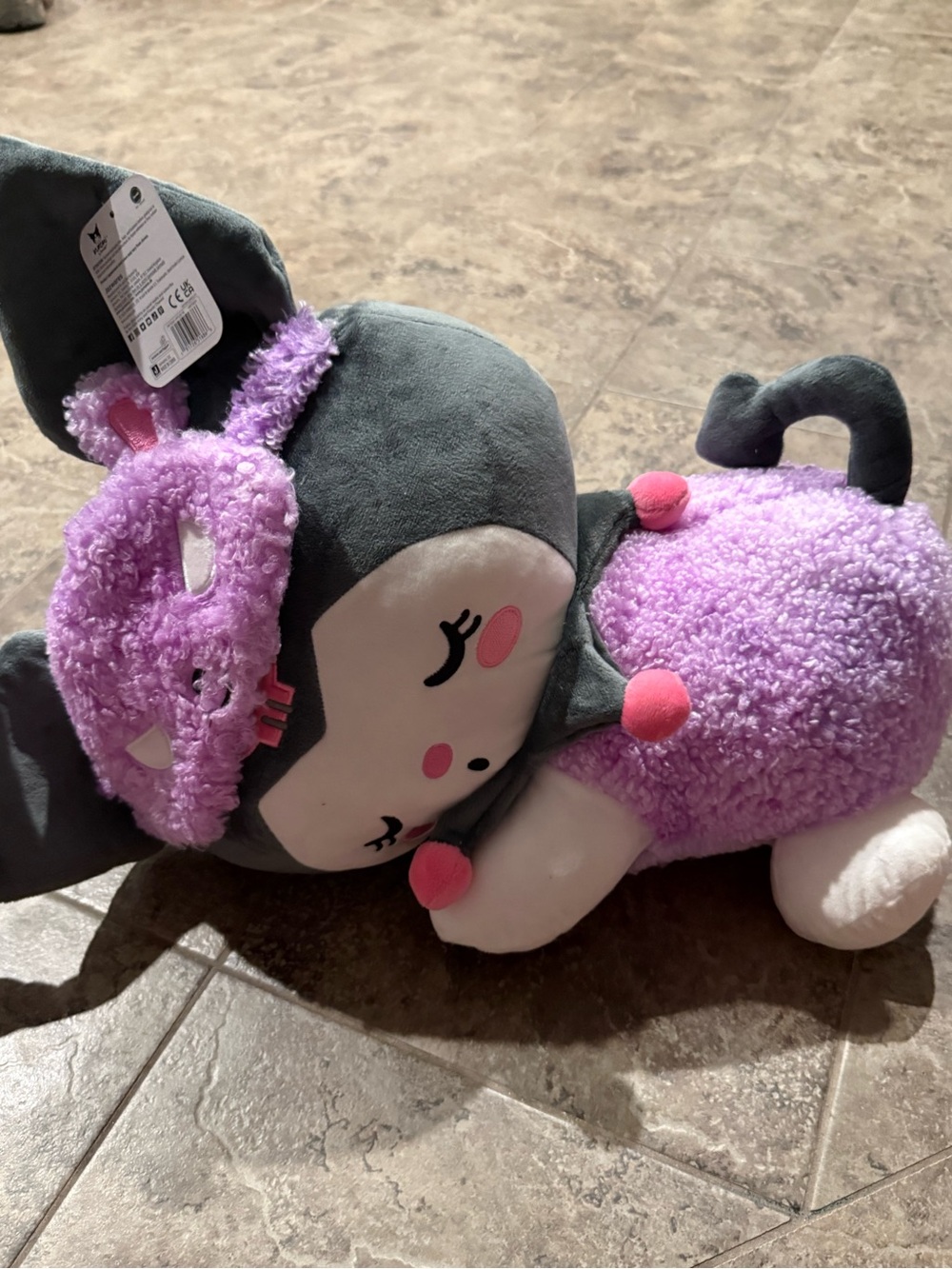 🍑18-inch Sanrio Kuromi Slumber Series sleeping plush toy